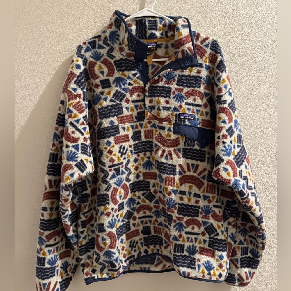 Rare Protected Peaks Oatmeal Fleece Synchilla